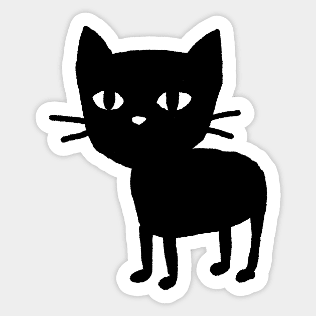 Very Serious Kitten Sticker by FoxShiver